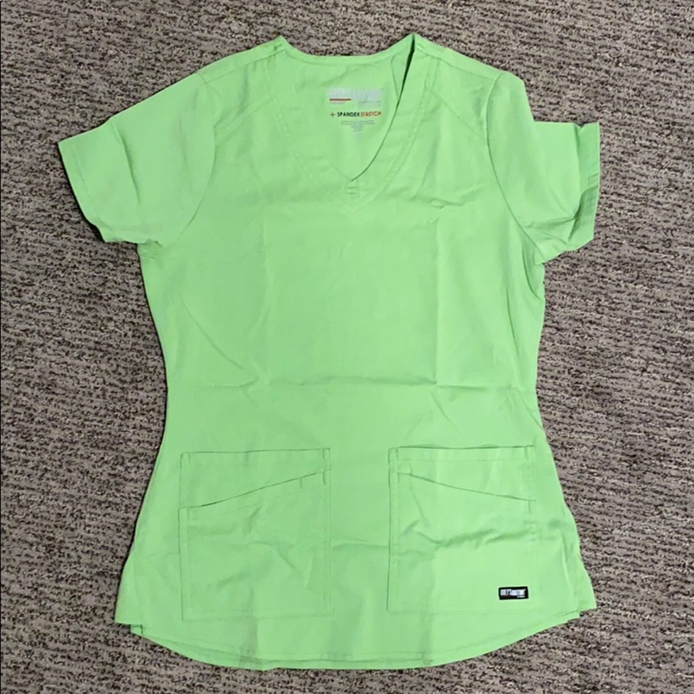 Grey’s Anatomy Spandex Stretch Top, Kiwi XXS